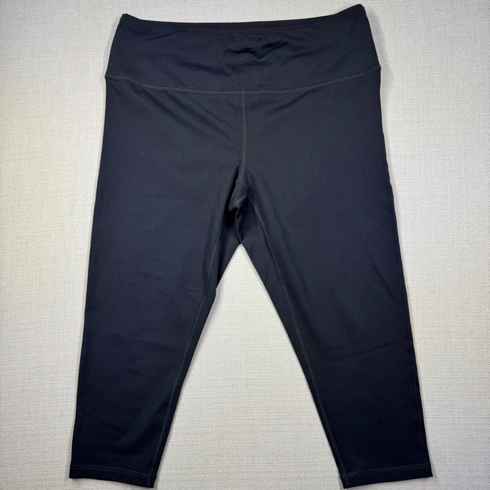 prAna Womens Transform High Waist Capri Leggings Black Size XL Yoga Pilates